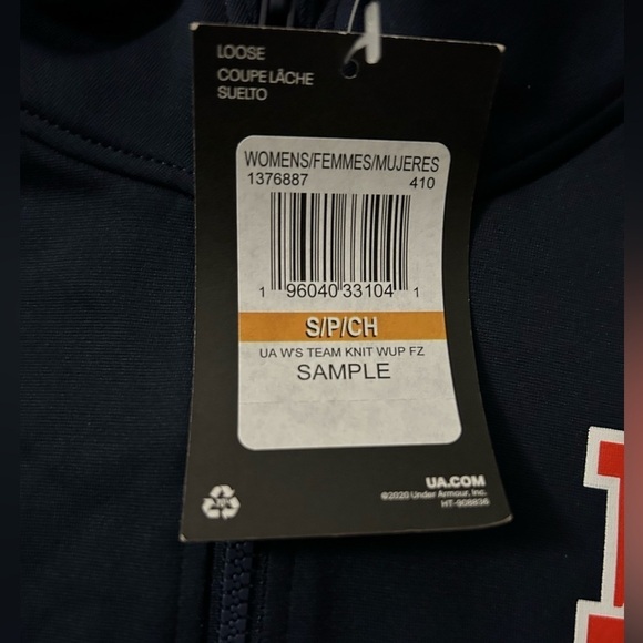 Under Armour NEW Squad 2.0 U of Auburn Warmup Womens Sample Jacket M *RARE* - Picture 2 of 4
